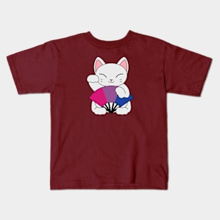 Bisexual Lucky Cat Kids T-Shirt